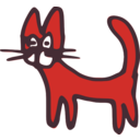 download Cat clipart image with 0 hue color