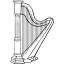 download Harp clipart image with 135 hue color