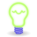 download Neon Classic Bulb clipart image with 45 hue color