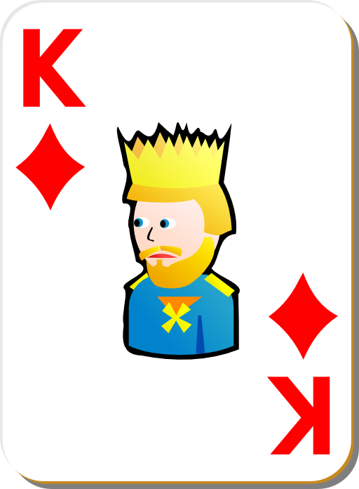 White Deck King Of Diamonds
