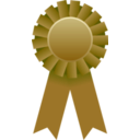 download Award Ribbon clipart image with 180 hue color