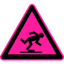 download Signs Hazard Warning clipart image with 270 hue color
