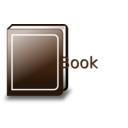 download Brown Book clipart image with 0 hue color