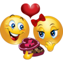 download Valentine Gift Smiley Emoticon clipart image with 0 hue color