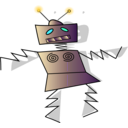 download Dancing Robot clipart image with 45 hue color