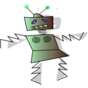 download Dancing Robot clipart image with 135 hue color