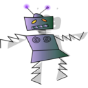 download Dancing Robot clipart image with 270 hue color