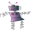 download Dancing Robot clipart image with 315 hue color