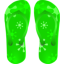 download Flip Flops clipart image with 90 hue color