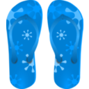 download Flip Flops clipart image with 180 hue color