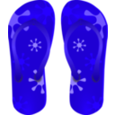 download Flip Flops clipart image with 225 hue color