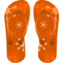 download Flip Flops clipart image with 0 hue color