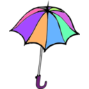 download Umbrella clipart image with 270 hue color