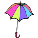 download Umbrella clipart image with 315 hue color