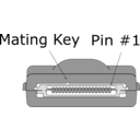 download 18 Pin Pda Connector clipart image with 135 hue color