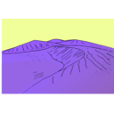download Sand Dunes clipart image with 225 hue color