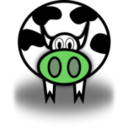 download Cow clipart image with 90 hue color