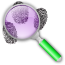 download Fingerprint Search With Slight Magnification clipart image with 90 hue color