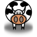 download Cow clipart image with 0 hue color
