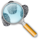 download Fingerprint Search With Slight Magnification clipart image with 0 hue color
