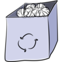 download Trash Bin clipart image with 90 hue color