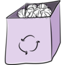 download Trash Bin clipart image with 135 hue color