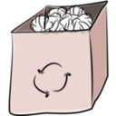 download Trash Bin clipart image with 225 hue color