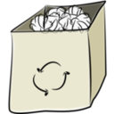 download Trash Bin clipart image with 270 hue color