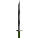 download Red Handled Logsword clipart image with 90 hue color