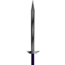download Red Handled Logsword clipart image with 270 hue color