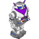 download Toy Robot clipart image with 225 hue color