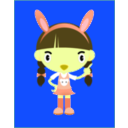download Bunny Girl clipart image with 45 hue color