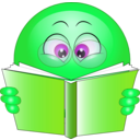 download Study Smiley Emoticon clipart image with 90 hue color