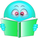 download Study Smiley Emoticon clipart image with 135 hue color