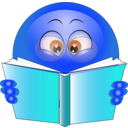 download Study Smiley Emoticon clipart image with 180 hue color