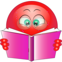 download Study Smiley Emoticon clipart image with 315 hue color