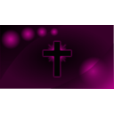 download Red Glowing Cross Wallpaper clipart image with 315 hue color