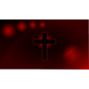 Red Glowing Cross Wallpaper
