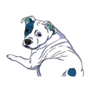 download Good Dog clipart image with 180 hue color