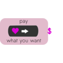 download Pay What You Want Button 1 clipart image with 270 hue color