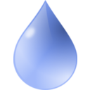 download Water Drop clipart image with 0 hue color