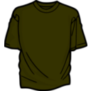 download Green T Shirt clipart image with 315 hue color