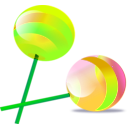 download Lollipop clipart image with 45 hue color