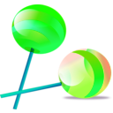 download Lollipop clipart image with 90 hue color