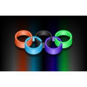 download Olympic Rings 2 clipart image with 135 hue color
