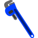 download Plumbers Wrench clipart image with 225 hue color