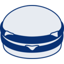 download Hamburger clipart image with 180 hue color