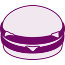 download Hamburger clipart image with 270 hue color