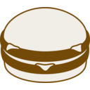 download Hamburger clipart image with 0 hue color