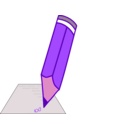 download Red Pencil clipart image with 270 hue color